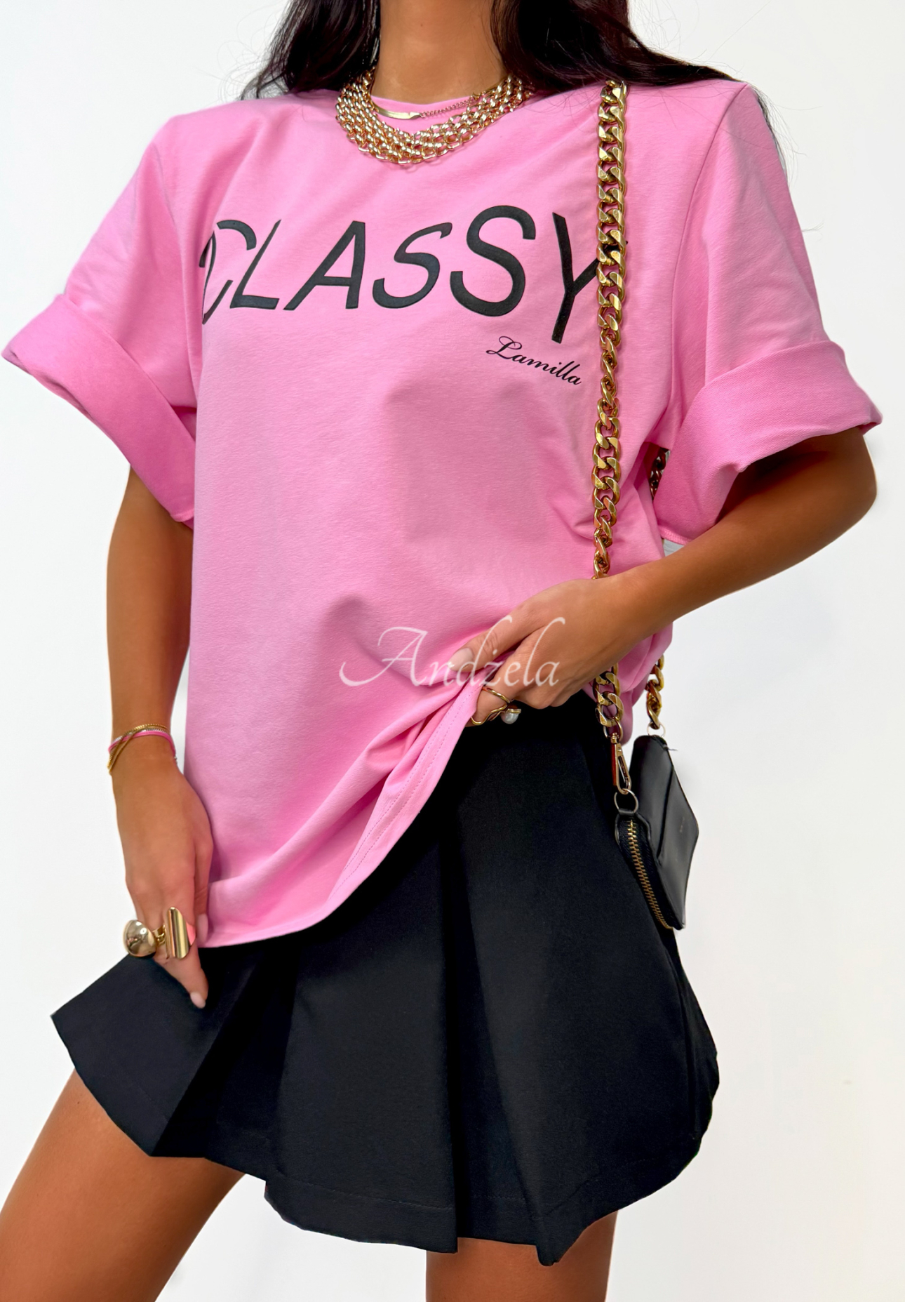 T-Shirt mit Aufdruck La Milla Classy Rosa