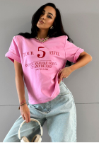 T-Shirt z nadrukiem La Milla Tour 5 Rosa