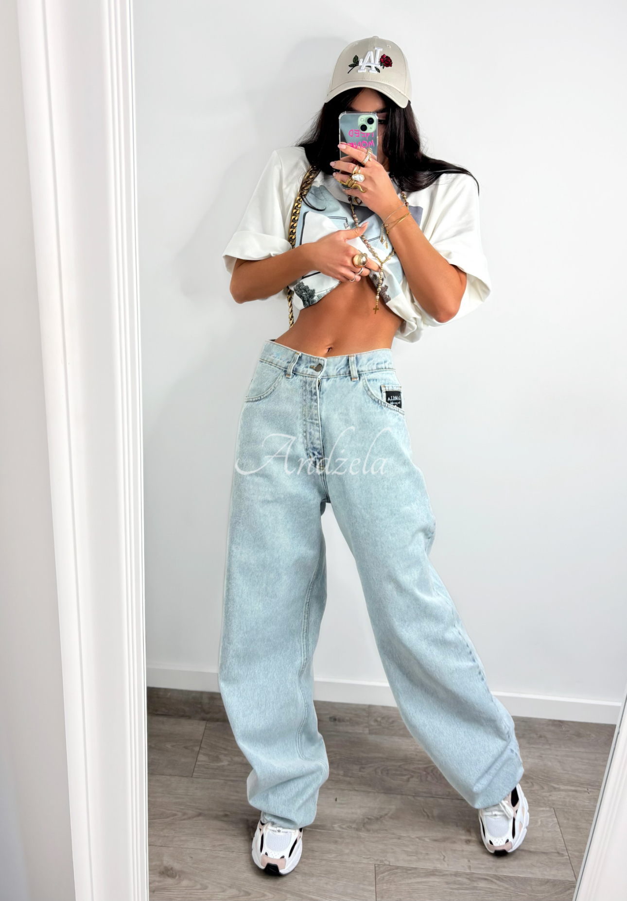 La Milla Sign ecru printed t-shirt