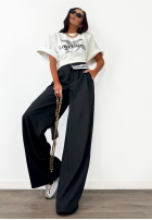 Material Hose wide leg La Milla Exclusive Schwarz