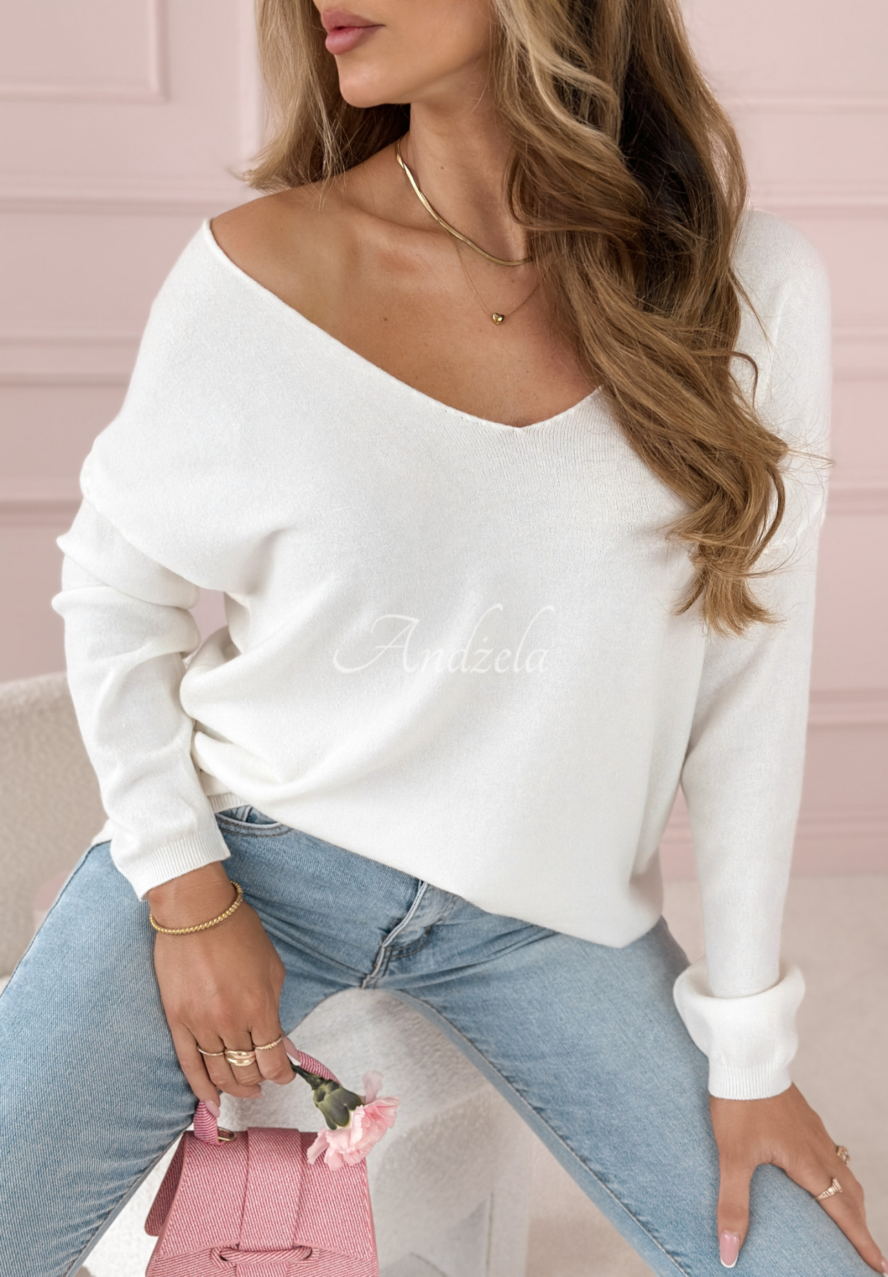 Leichter Pullover Parma Weiß