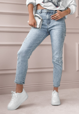 Denim-Hose mit Sternen Catch The Stars Hellblau