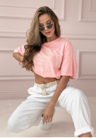 T-Shirt z nadrukiem LA Vintage Style Rosa