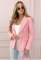 Blazer w kratę Any Version Rosa