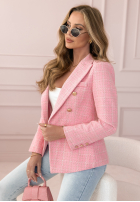 Blazer w kratę Any Version Rosa