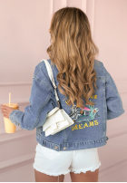 Jeans Jacke Follow Your Dreams Blau