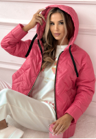 Pikowana Jacke z kapturem See You There Rosa