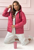 Pikowana Jacke z kapturem See You There Rosa