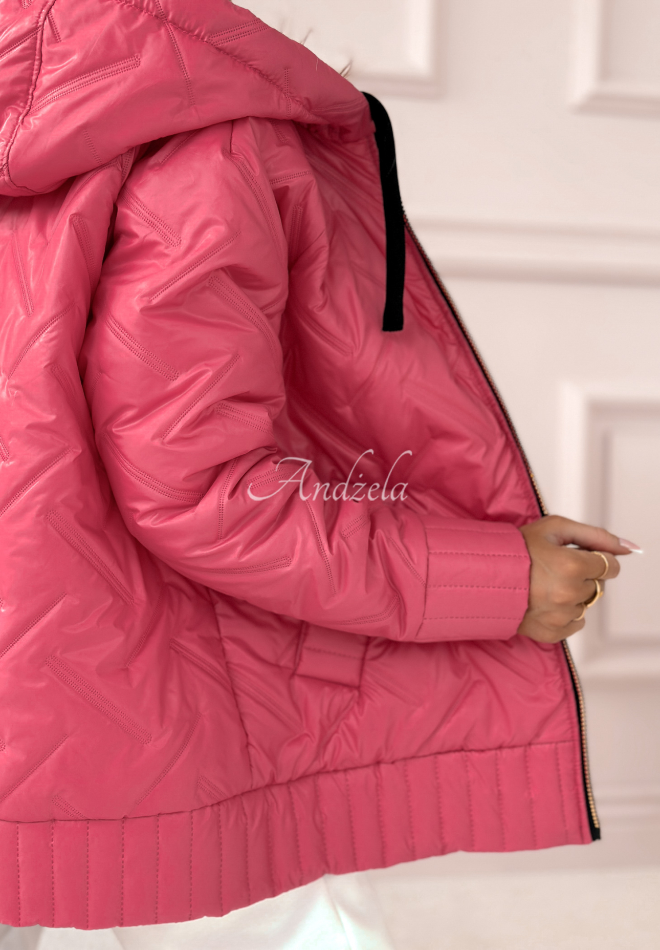 Steppjacke mit Kapuze See You There Rosa