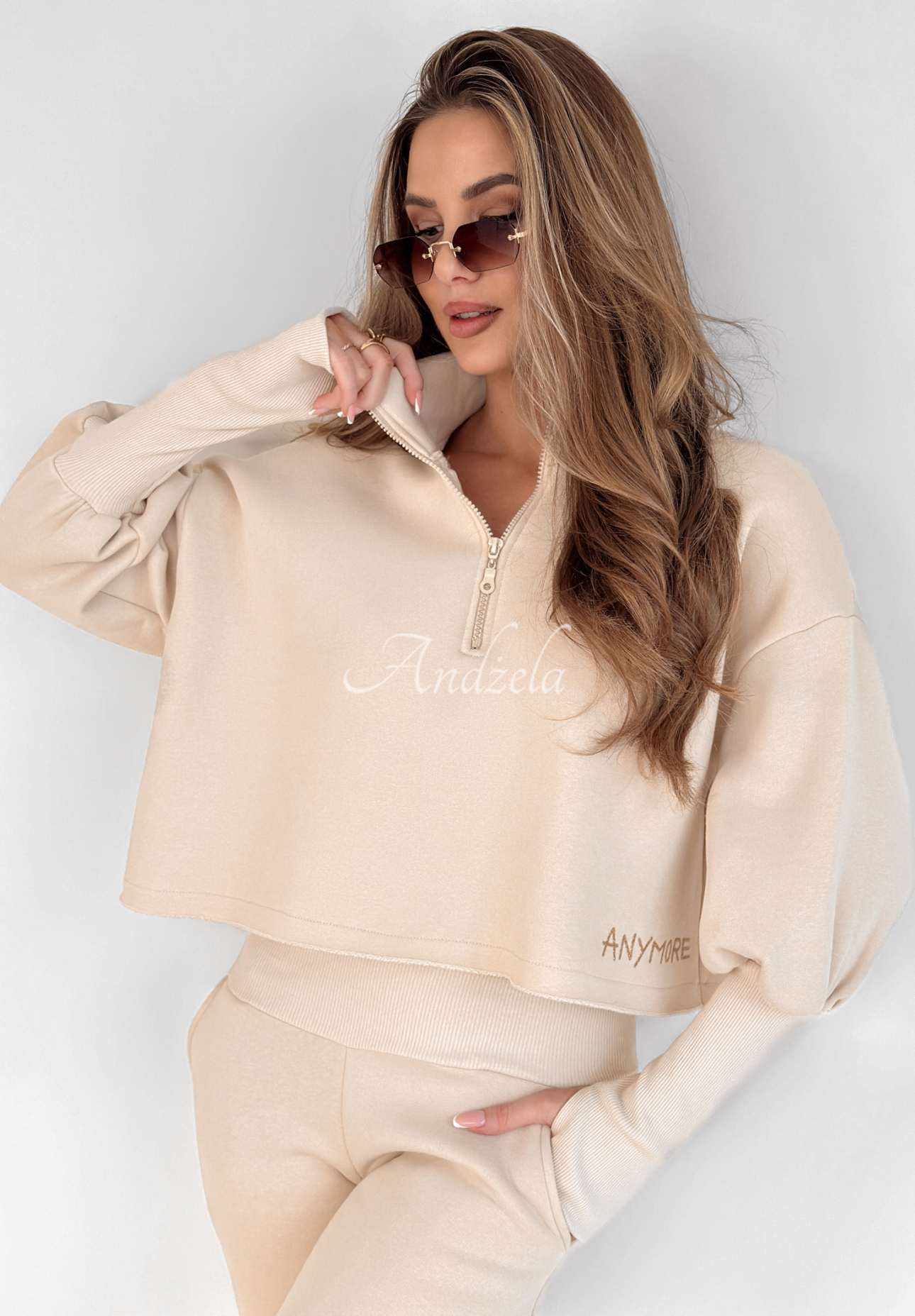 Tracksuit set Anymore light beige