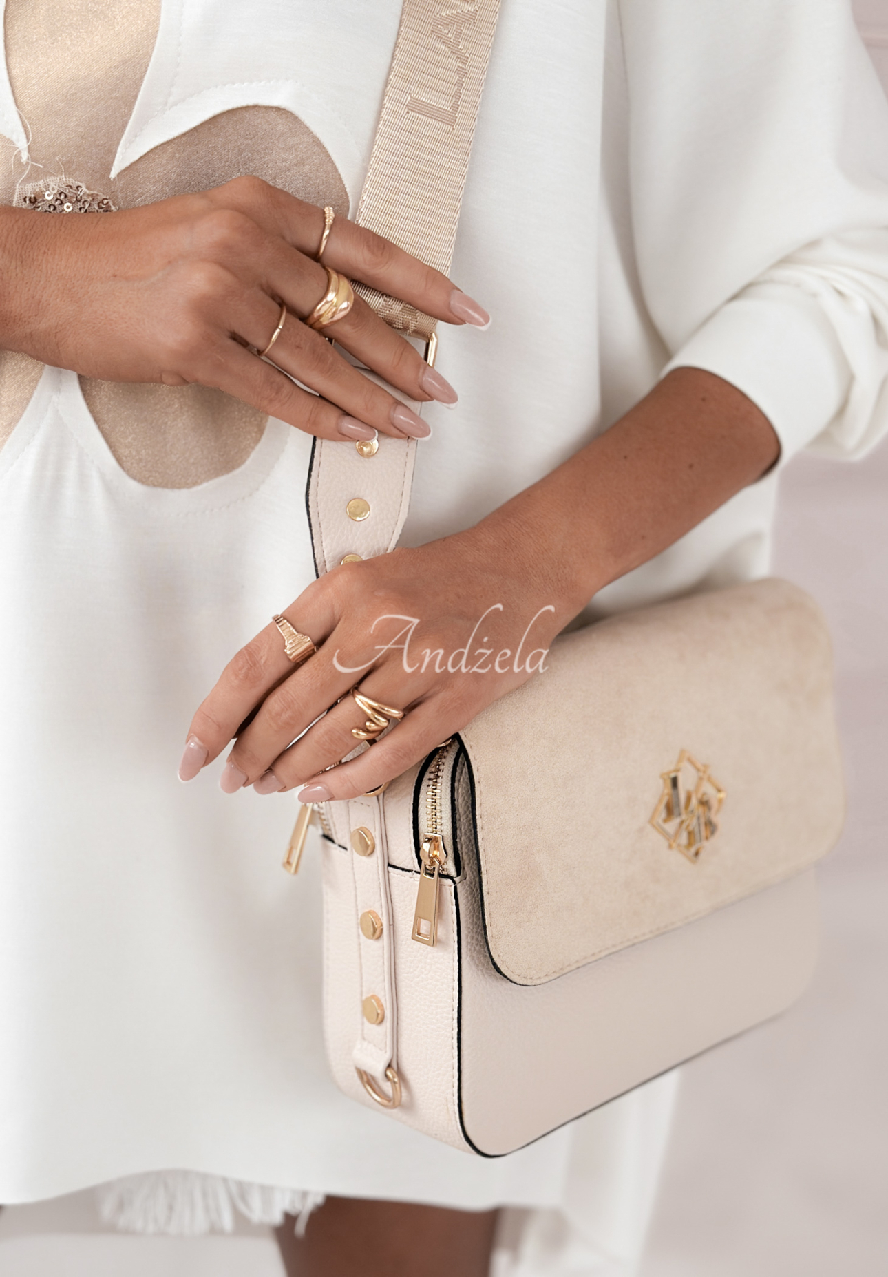 Ledertasche Mirri Beige