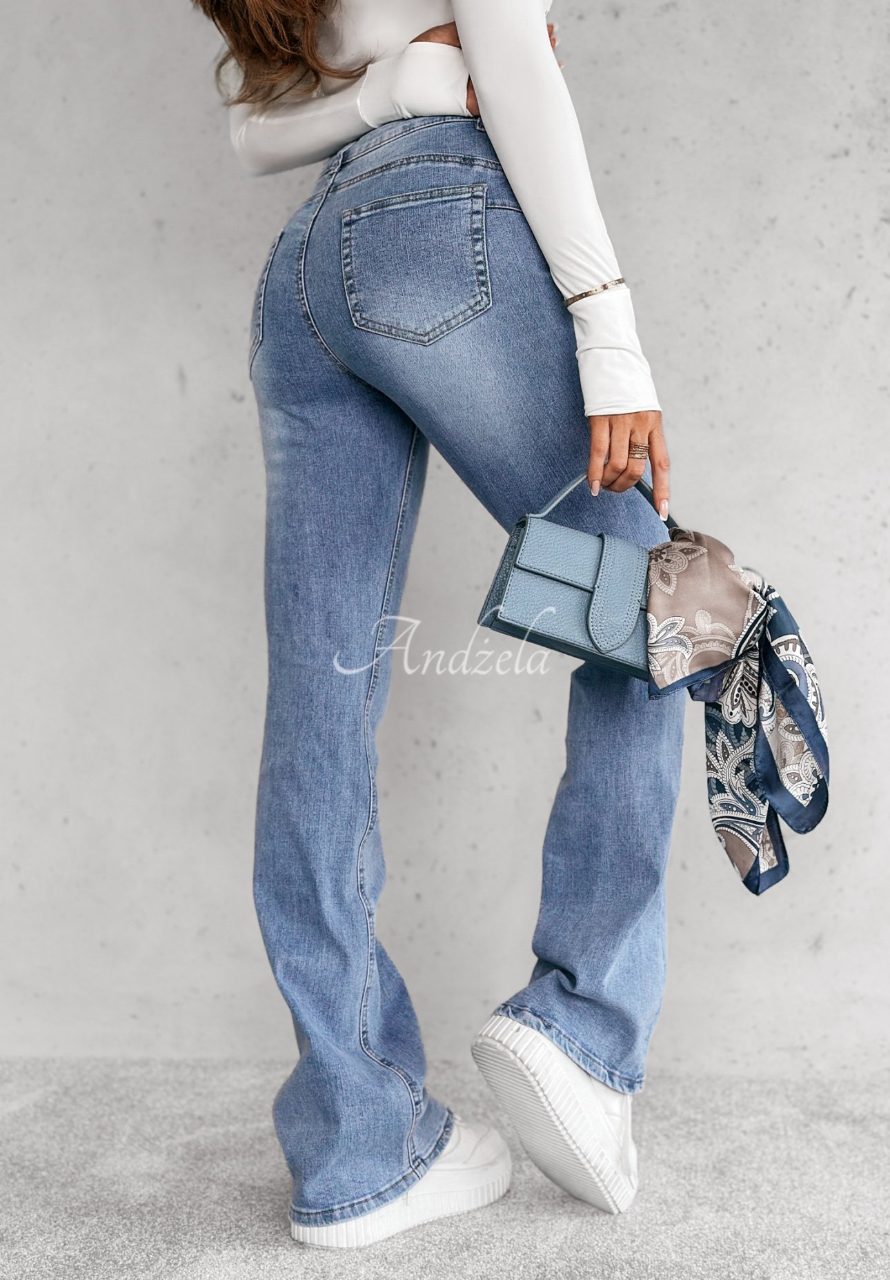 Ausgestellte Jeans Feeling Adorable dunkelblau