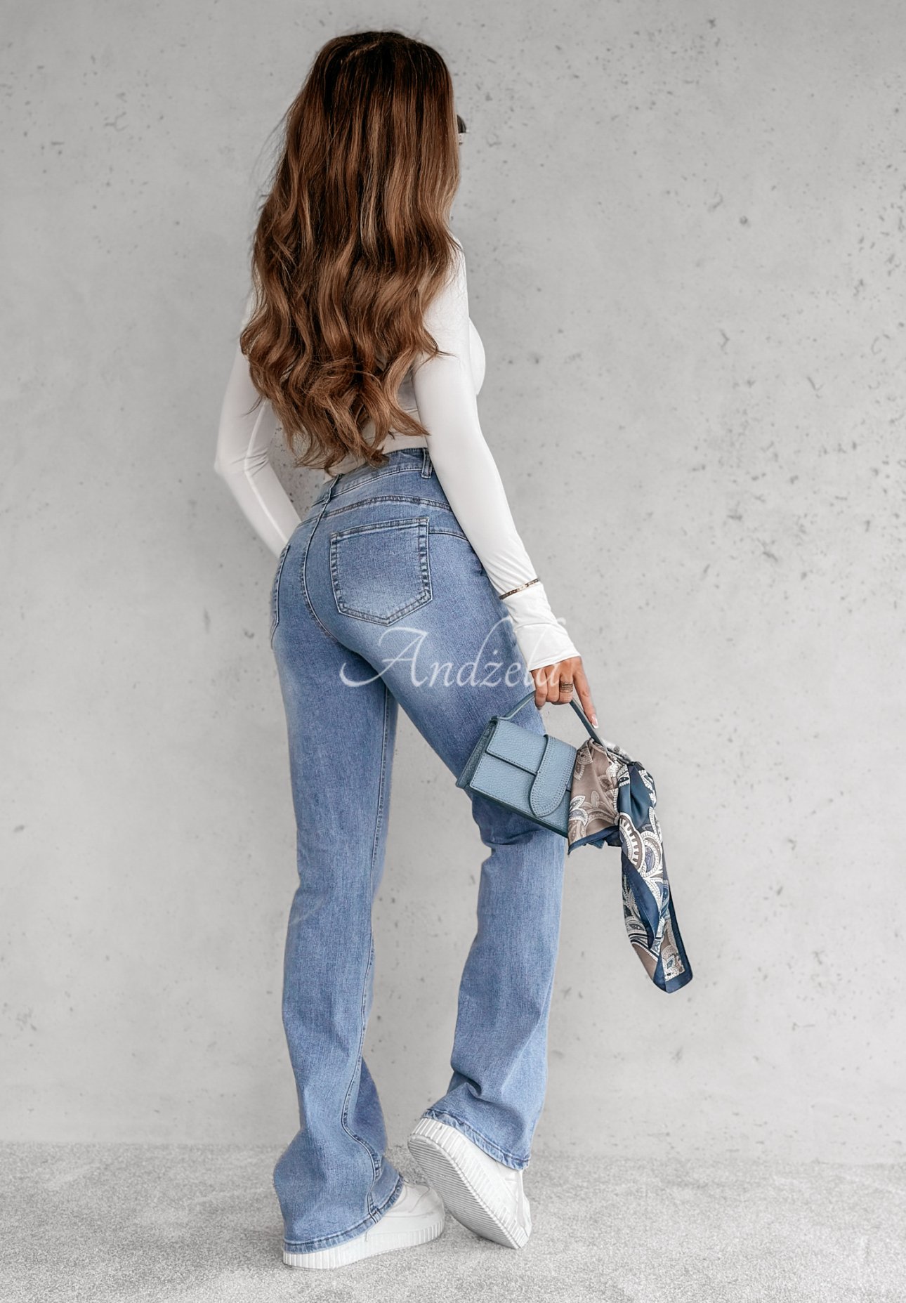 Ausgestellte Jeans Feeling Adorable dunkelblau