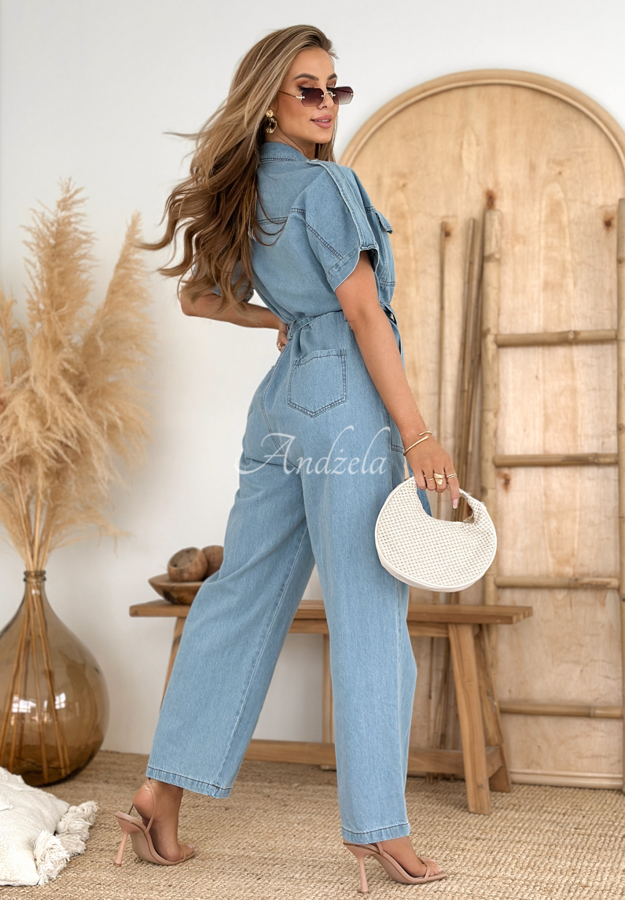 Langer Jeans-Overall If We Know Blau