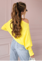 Sweter oversize Found Each Other żółty