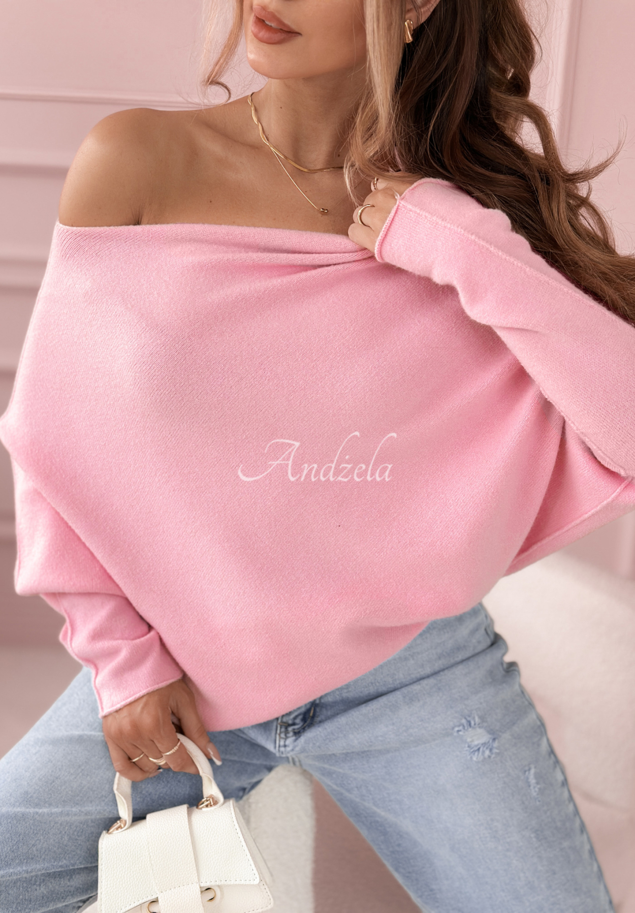 Oversize Pullover Found Each Other Rosa