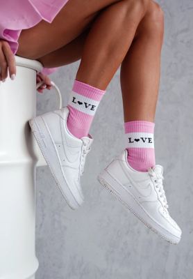 Socken Love Note Rosa