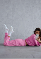 Skarpetki Mon Cheri biało-różowe