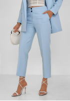 Eleganckie spodnie cygaretki Runway Ready błękitne