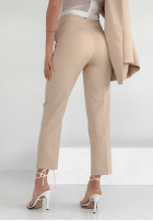 Eleganckie Hose Chinohose Runway Ready Beige