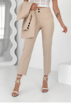 Eleganckie Hose Chinohose Runway Ready Beige