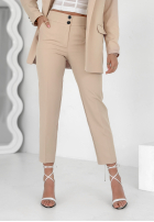 Eleganckie Hose Chinohose Runway Ready Beige