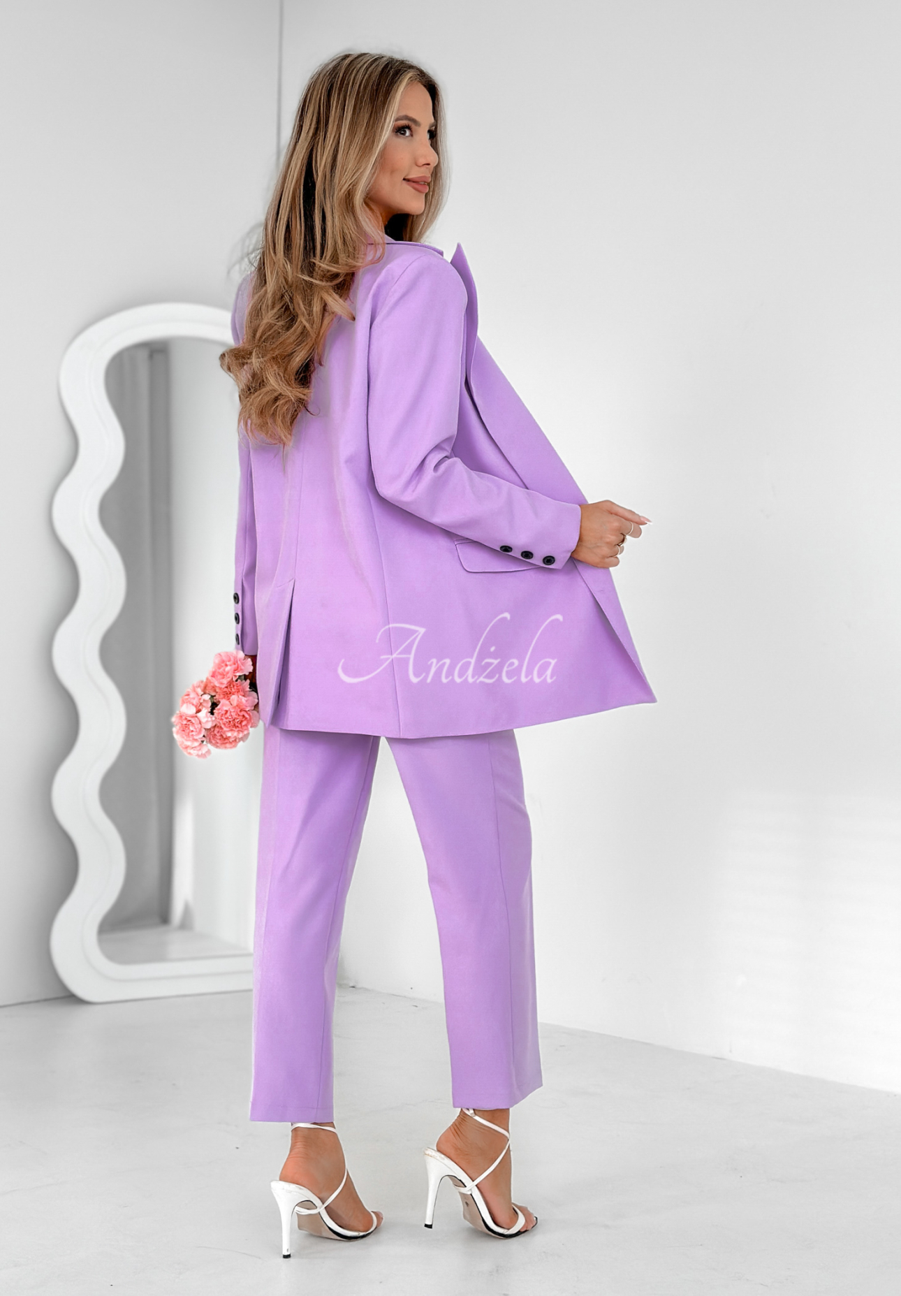 Elegant cigarette pants Runway Ready lilac