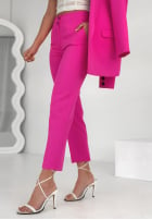 Eleganckie Hose Chinohose Runway Ready Fuchsia