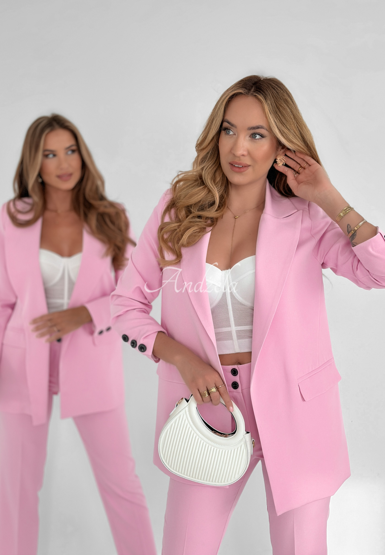 Runway Ready light pink blazer