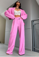 Material Hose wide leg La Milla Do Something Rosa