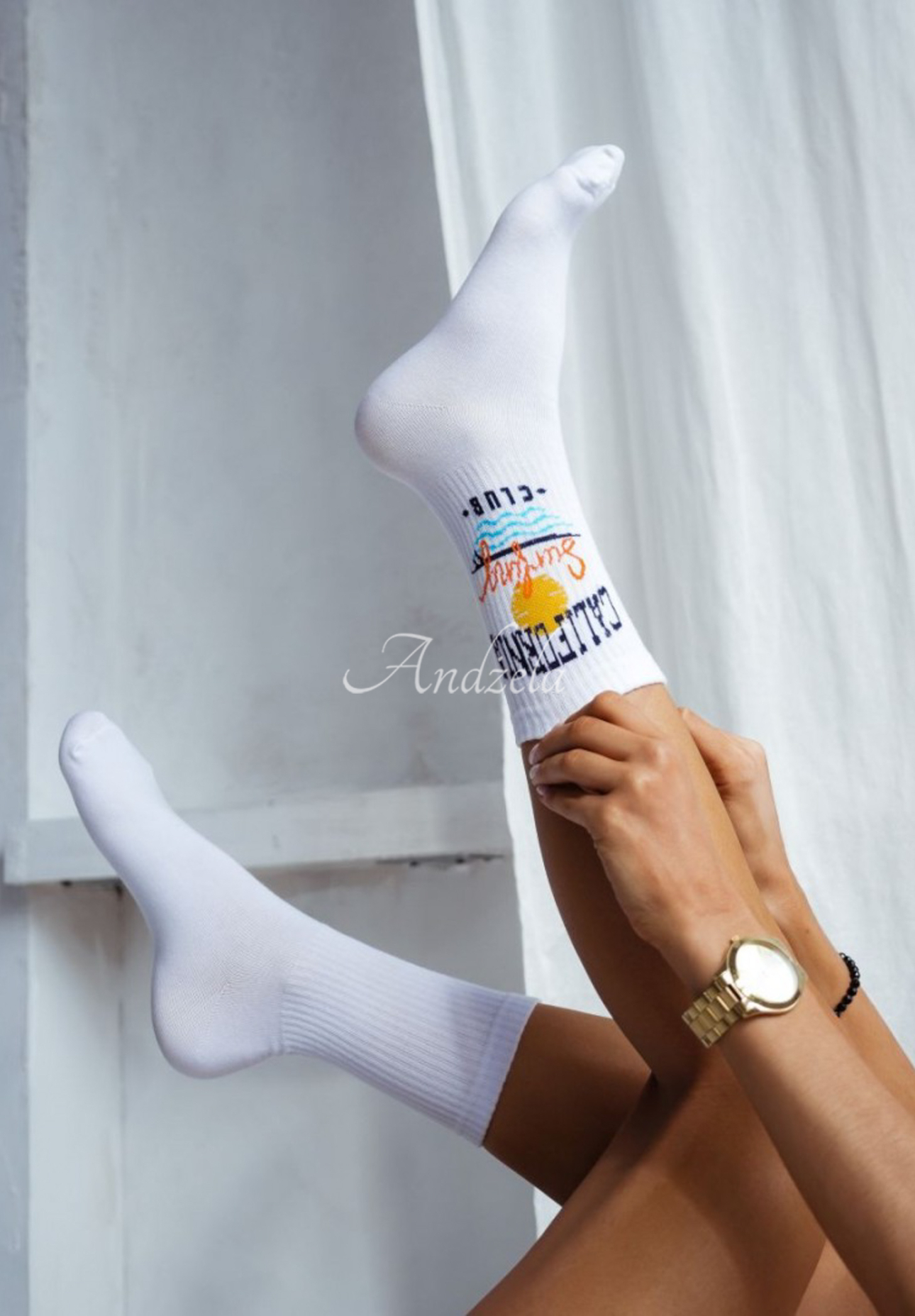 California Club long socks white