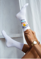 Długie skarpetki California Club białe