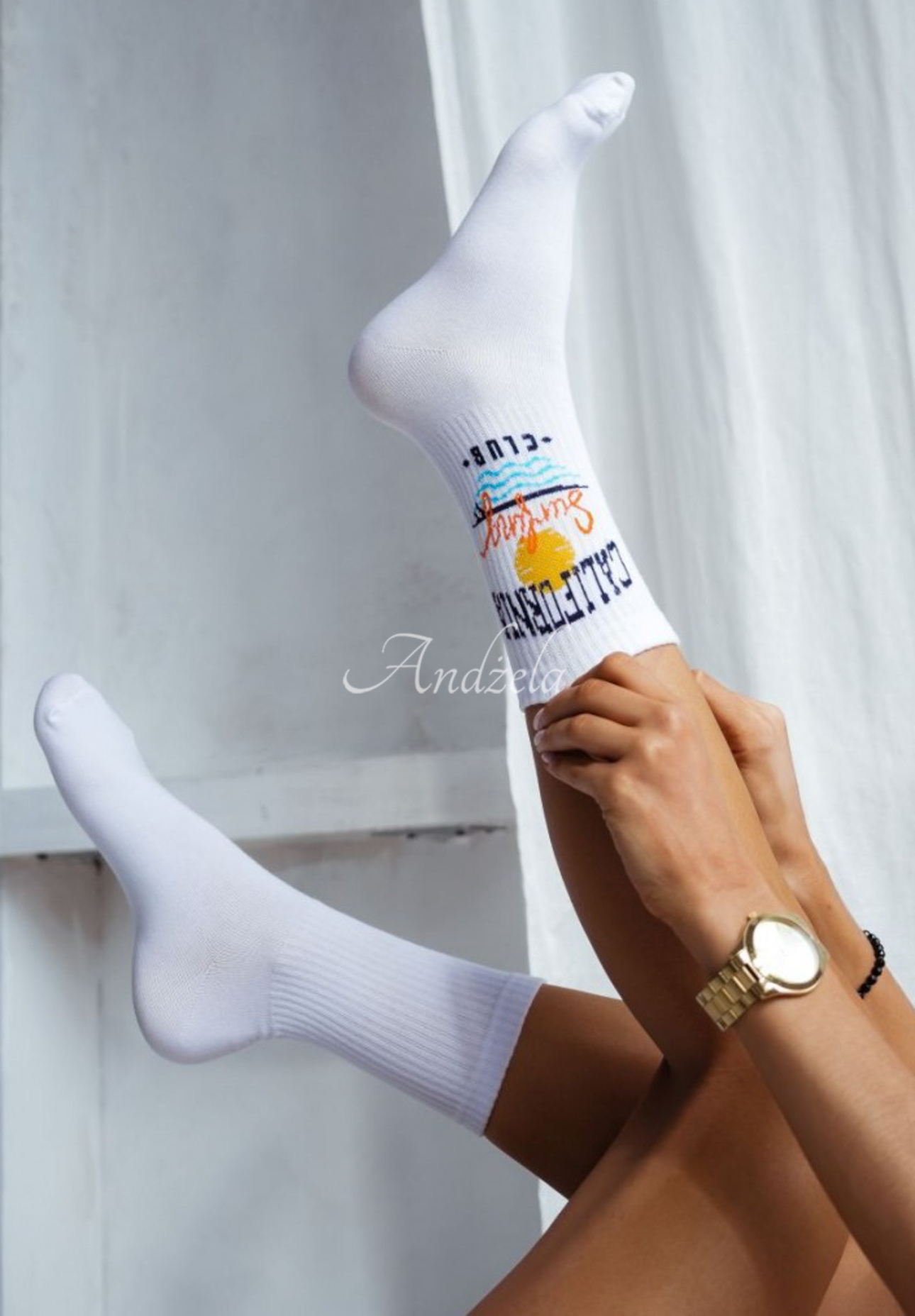 California Club long socks white