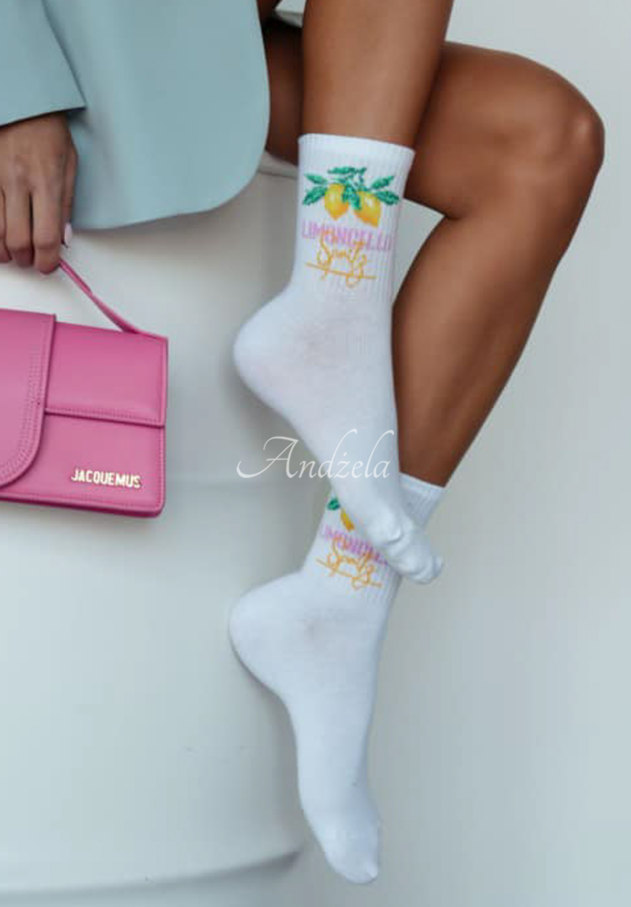 Lange Socken Limoncello Sparkling Weiß