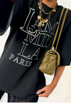 T-Shirt z nadrukiem La Milla Paris Schwarz