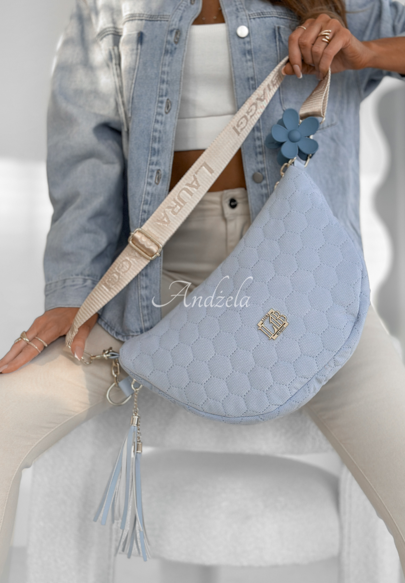 Stepptasche With My Name Himmelblau