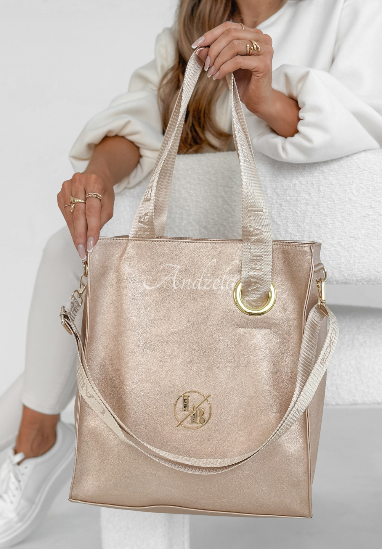 Ledertasche Regal Elegance Gold