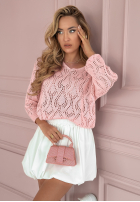 Ażurowy Pullover As You Wish Rosa