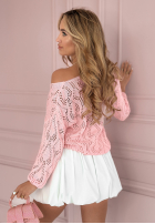 Ażurowy Pullover As You Wish Rosa