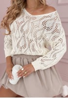 Ażurowy Pullover As You Wish Beige