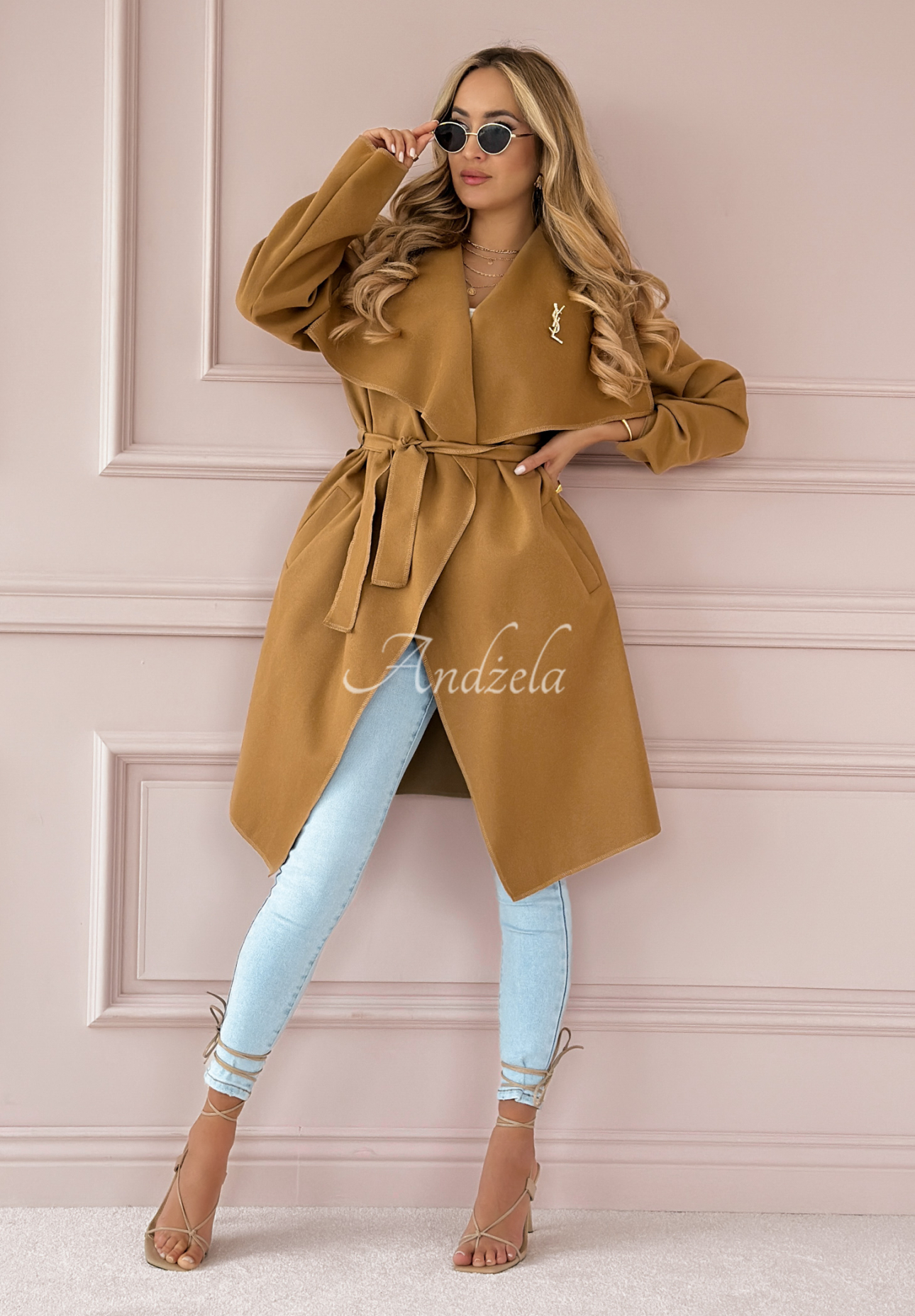 Not By Chance camel coat