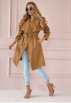 Płaszcz Not By Chance camelowy