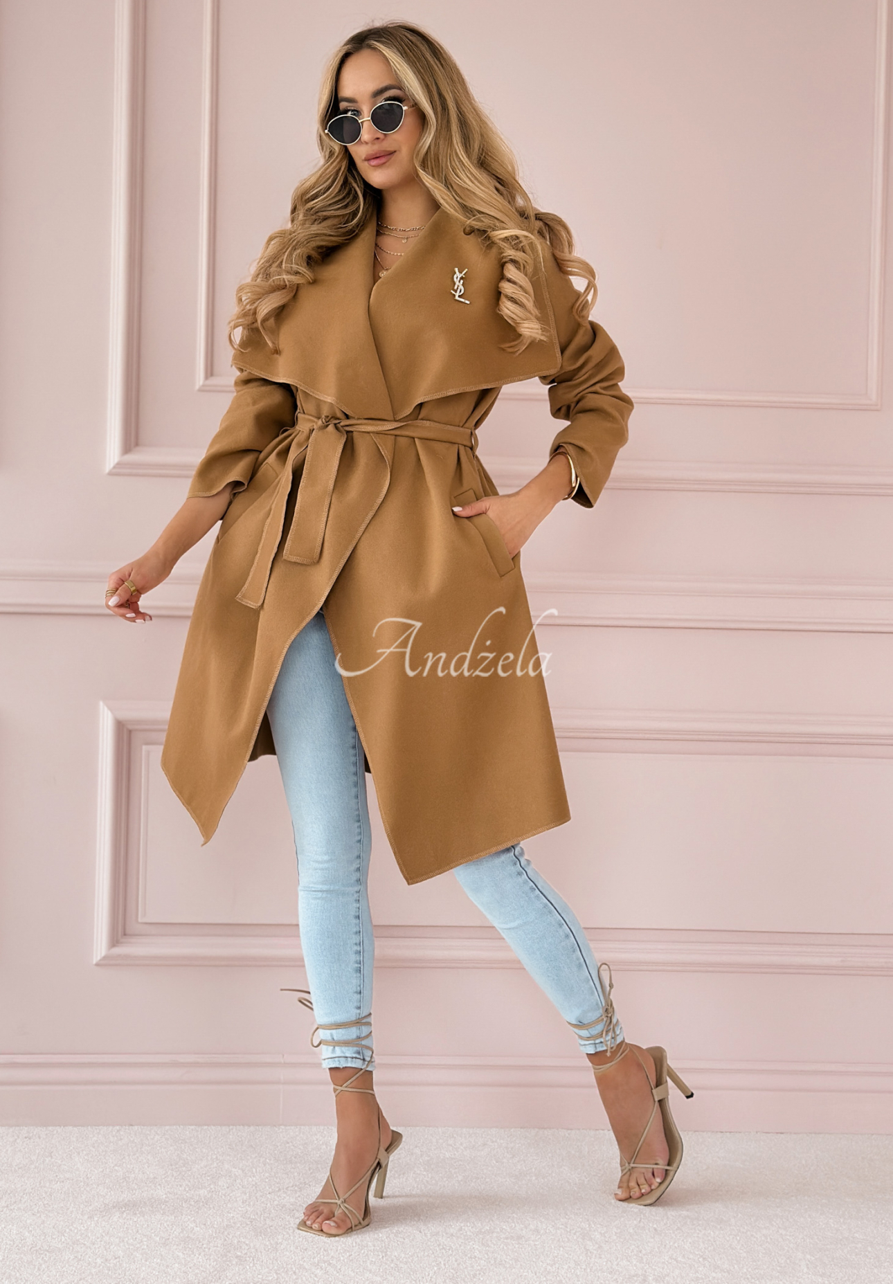Not By Chance camel coat