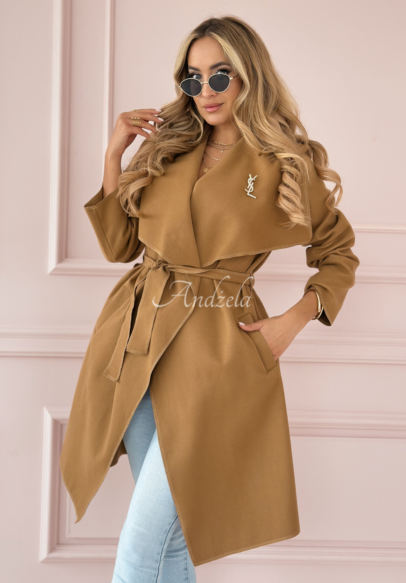 Not By Chance camel coat