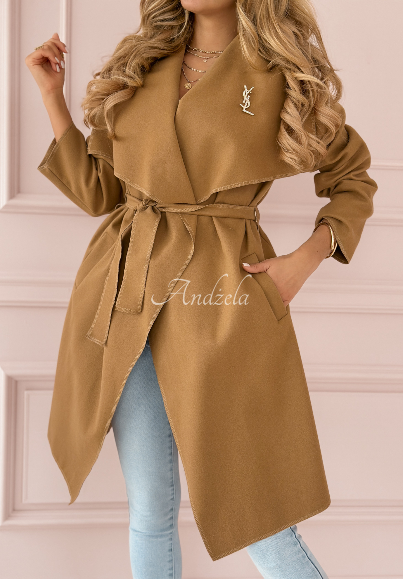 Not By Chance camel coat
