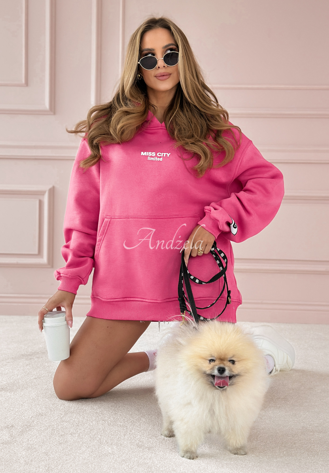 Sweatshirt mit Aufdruck MC Fashion Show Rosa