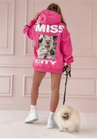 Sweatshirt z nadrukiem MC Fashion Show Rosa