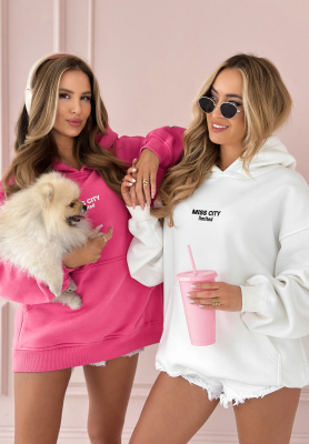 Sweatshirt mit Aufdruck MC Pool Party Ecru