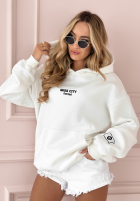 Sweatshirt z nadrukiem MC Pool Party Ecru