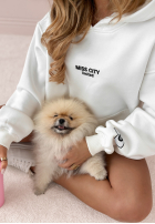 Sweatshirt z nadrukiem MC Pool Party Ecru